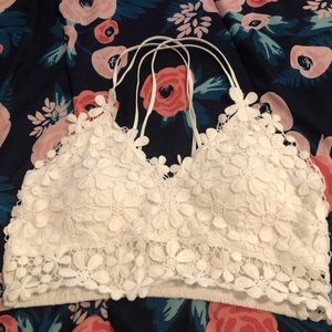 BOUTIQUE white bralette NWOT
